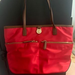 Red Nylon Michael Kors bag